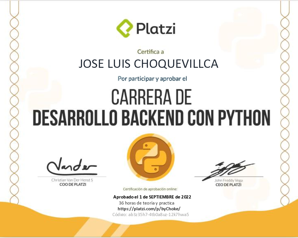 Backend Python